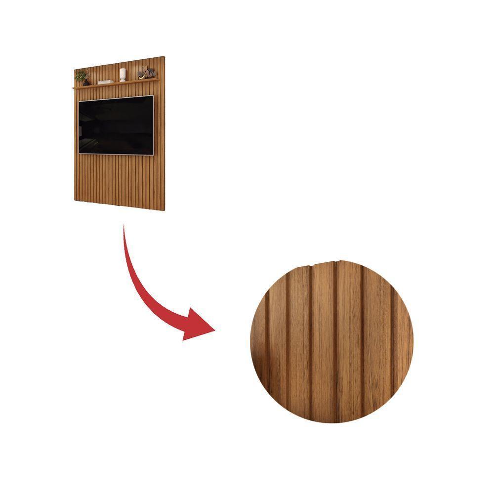 Painel Trento Ripado Para Tvs Até 65 Polegadas Freijó - 6