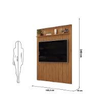 Painel Trento Ripado Para Tvs Até 65 Polegadas Freijó - 7