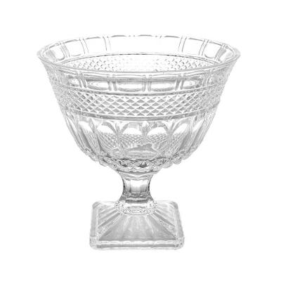 Centro De Mesa De Cristal Com Pé Brandon 26 Cm Lyor