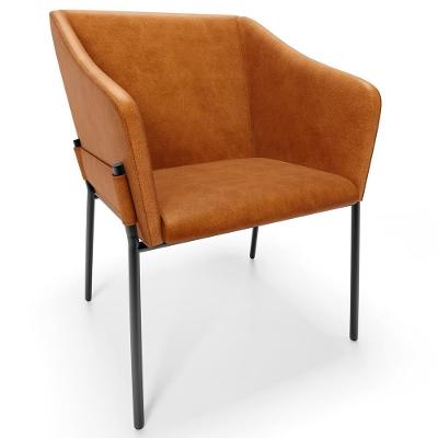 Cadeira Para Sala De Jantar Estar Living Olívia L02 Couríssimo Canela - Lyam Decor