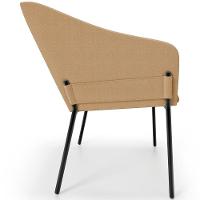 Cadeira Para Sala De Jantar Estar Living Olívia L02 Bouclê Mostarda - Lyam Decor - 6