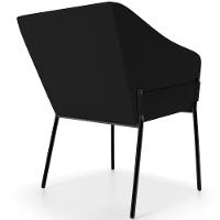 Cadeira Para Sala De Jantar Estar Living Olívia L02 Bouclê Preto - Lyam Decor - 2