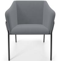 Kit 4 Cadeiras Para Sala De Jantar Estar Living Olívia L02 Suede Cinza - Lyam Decor - 3