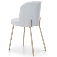 Kit 06 Cadeiras Para Sala De Jantar Cozinha Estofada Gavi Arena L02 Linho Cinza - Lyam Decor - 7