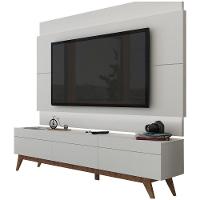 Rack Com Painel Para Tv 60 Polegadas Branco Classic 3g 2.2 Com Led - Imcal Móveis - 1
