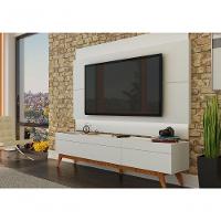 Rack Com Painel Para Tv 60 Polegadas Branco Classic 3g 2.2 Com Led - Imcal Móveis - 2