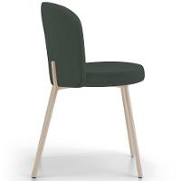 Kit 03 Cadeiras Para Sala De Jantar Cozinha Estofada Gavi Arena L02 Linho Verde Musgo - Lyam Decor - 6