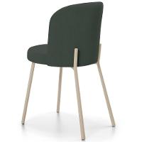 Kit 03 Cadeiras Para Sala De Jantar Cozinha Estofada Gavi Arena L02 Linho Verde Musgo - Lyam Decor - 7