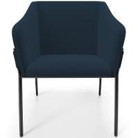 Kit 4 Cadeiras Para Sala De Jantar Estar Living Olívia L02 Suede Azul - Lyam Decor - 3