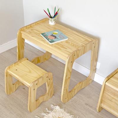 Mesa Infantil Encanto Em Madeira Natural