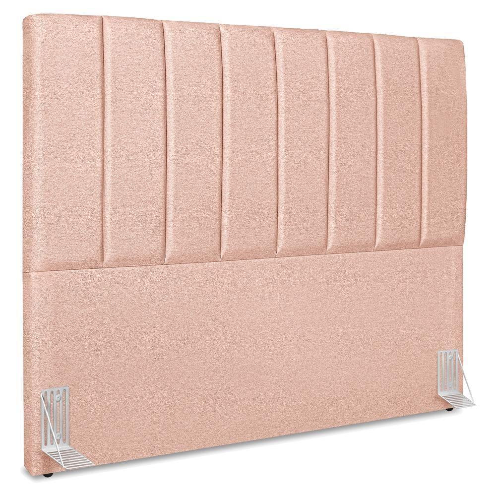 Cabeceira Queen 160 Cm Com Frame Dalia Linho Rose Artte Rose - 1