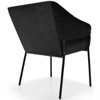 Kit 2 Cadeiras Para Sala De Jantar Estar Living Olívia L02 Couríssimo Preto - Lyam Decor - 7