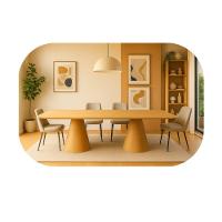 Mesa De Jantar Cone Retangular Vitta 198x122cm Base Fiberglass Laminada Em Freijo Tampo Freijó - 5