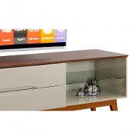 Rack Para Tv Limit 2.2 Off White Com Freijó - Moveisaqui