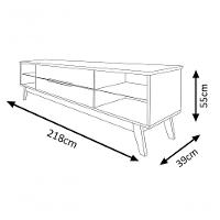 Rack Para Tv Limit 2.2 Off White Com Freijó - Moveisaqui - 5