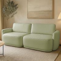 Sofá 2 Lugares Orgânico 194cm Modulado Para Sala Brumma Bouclê K01 - D'rossi Cor Verde - 1