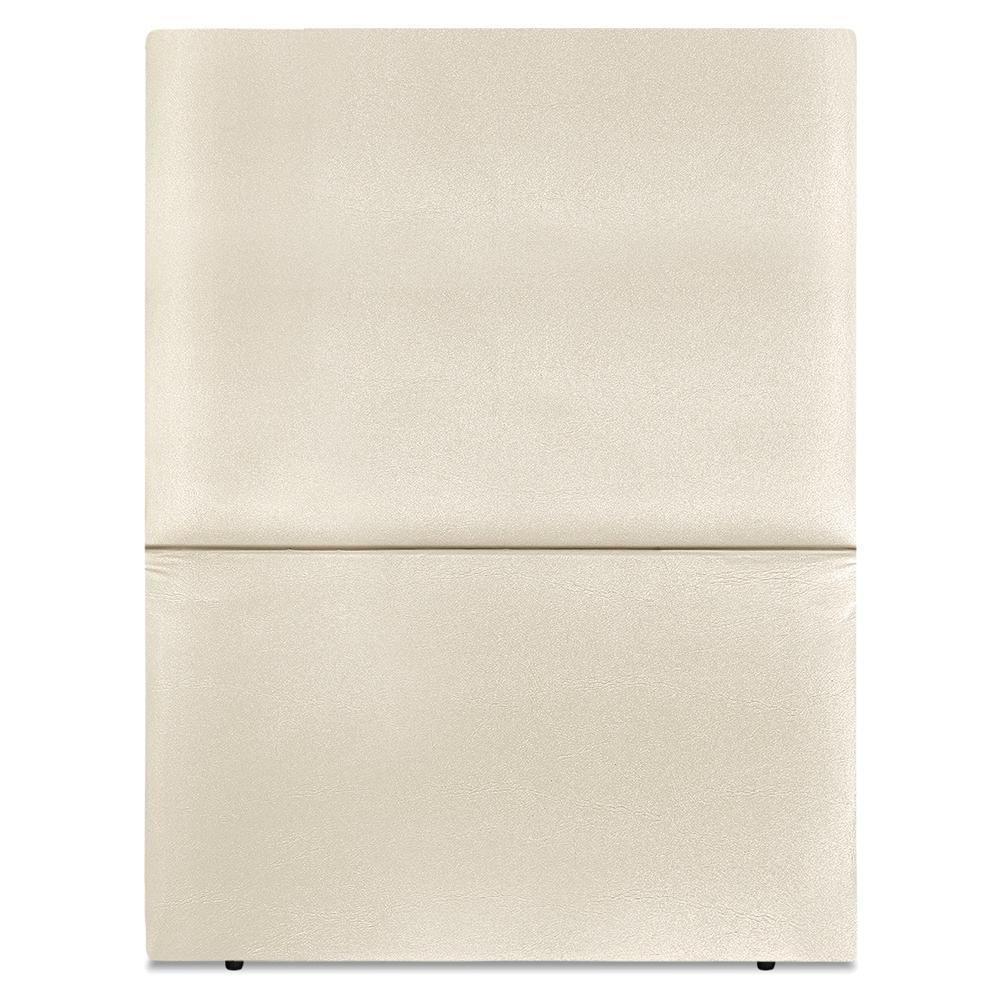 Cabeceira Solteiro 90 Cm Com Frame Luna Corino Bege Artte Bege - 5