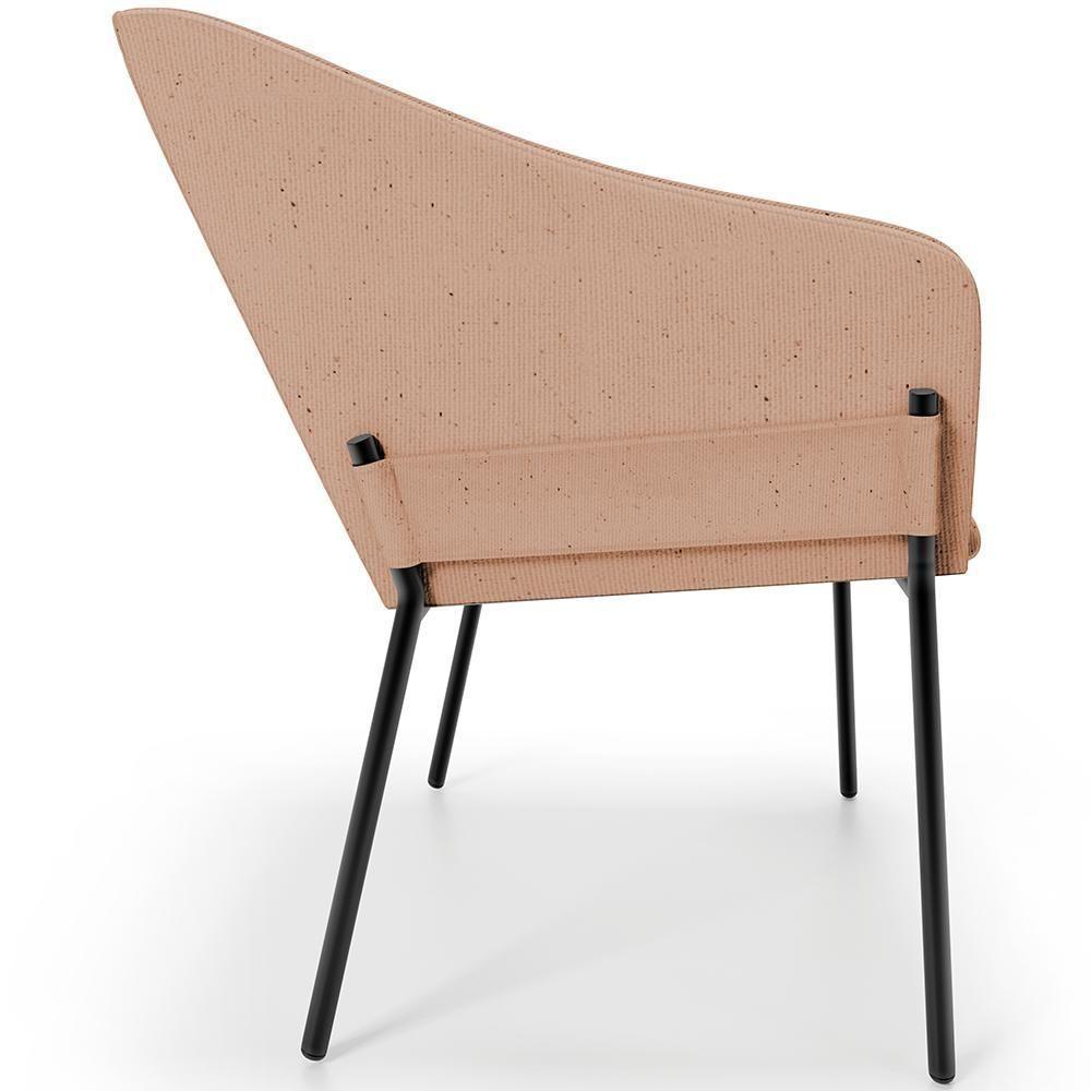 Kit 2 Cadeiras Para Sala De Jantar Estar Living Olívia L02 Linho Rosê - Lyam Decor - 6