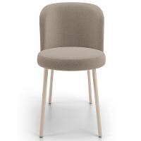 Kit 04 Cadeiras Para Sala De Jantar Cozinha Estofada Gavi Arena L02 Bouclê Bege - Lyam Decor - 3