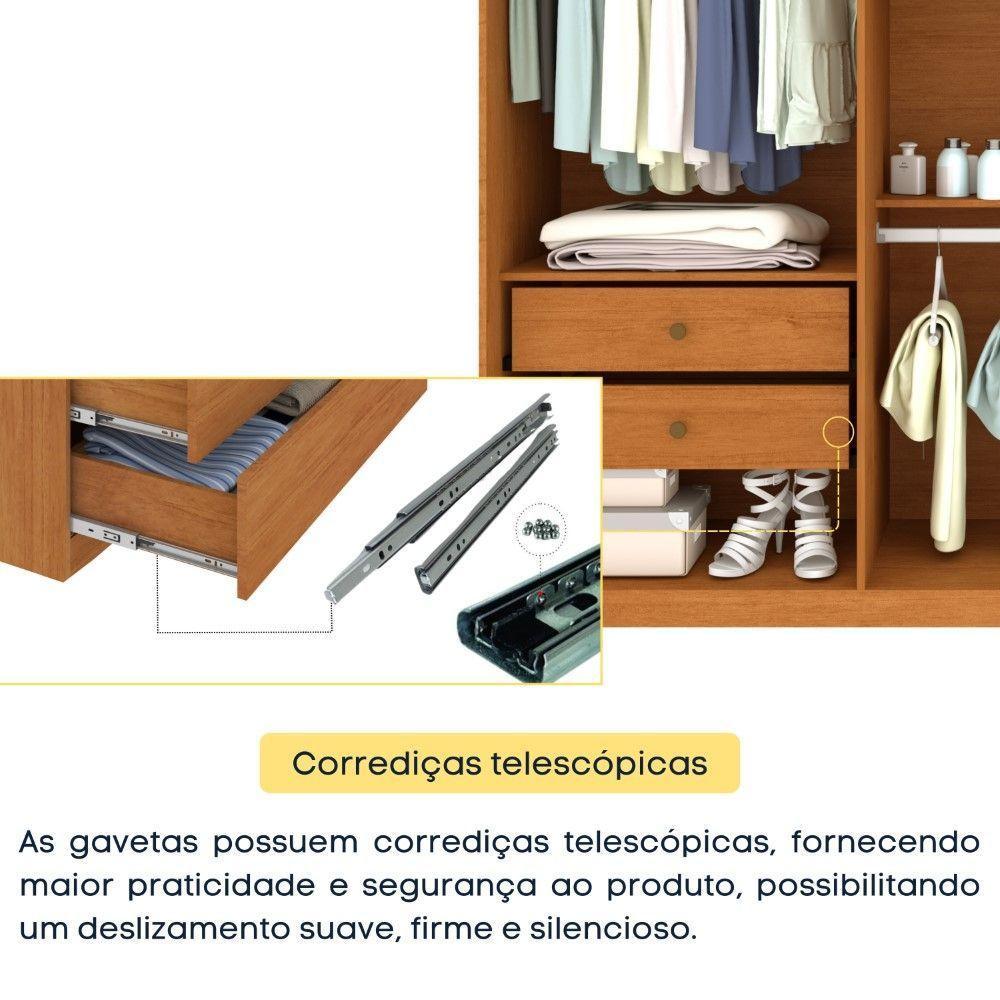 Roupeiro Lagos 6 Portas Tcil Cinamomo-off - 4