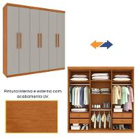 Roupeiro Lagos 6 Portas Tcil Cinamomo-off - 6