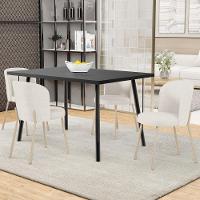 Kit 06 Cadeiras Para Sala De Jantar Cozinha Estofada Gavi Arena L02 Linho Bege - Lyam Decor - 2