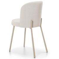 Kit 06 Cadeiras Para Sala De Jantar Cozinha Estofada Gavi Arena L02 Linho Bege - Lyam Decor - 7