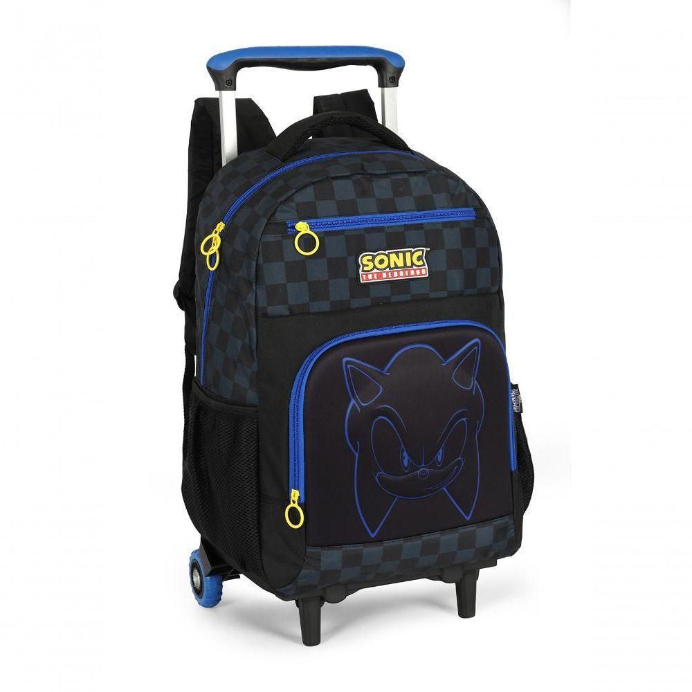Mochila Com Rodas Sonic Preto - Unico Preto - 4
