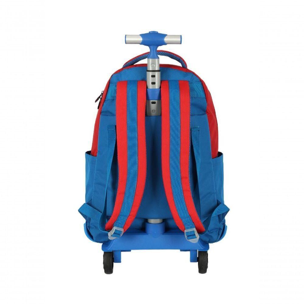 Mochila Com Rodas Mario Bros Azul - Unico Azul - 6