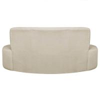 Kit Recamier Curvo Amsterdã 130cm E 2 Poltrona Amore Luxo Bouclé Cor Bege - 9