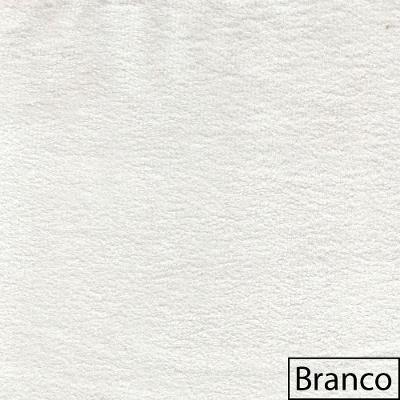 Divã Recamier Orgânico França 220cm Lado Dir Pés Metal Preto Bouclé Cor Branco