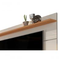 Rack Com Painel Vivare Off White Com Freijó - Germai Móveis - 3