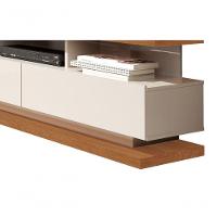 Rack Com Painel Vivare Off White Com Freijó - Germai Móveis - 5