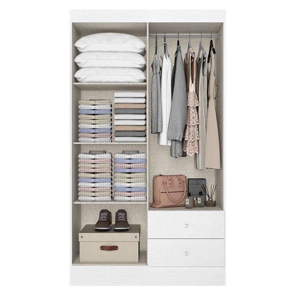 Guarda Roupa Solteiro Astro 4 Portas Branco Rosa Flex E Cômoda Gaveteiro Condessa Branco Acetinado - Thb - 4