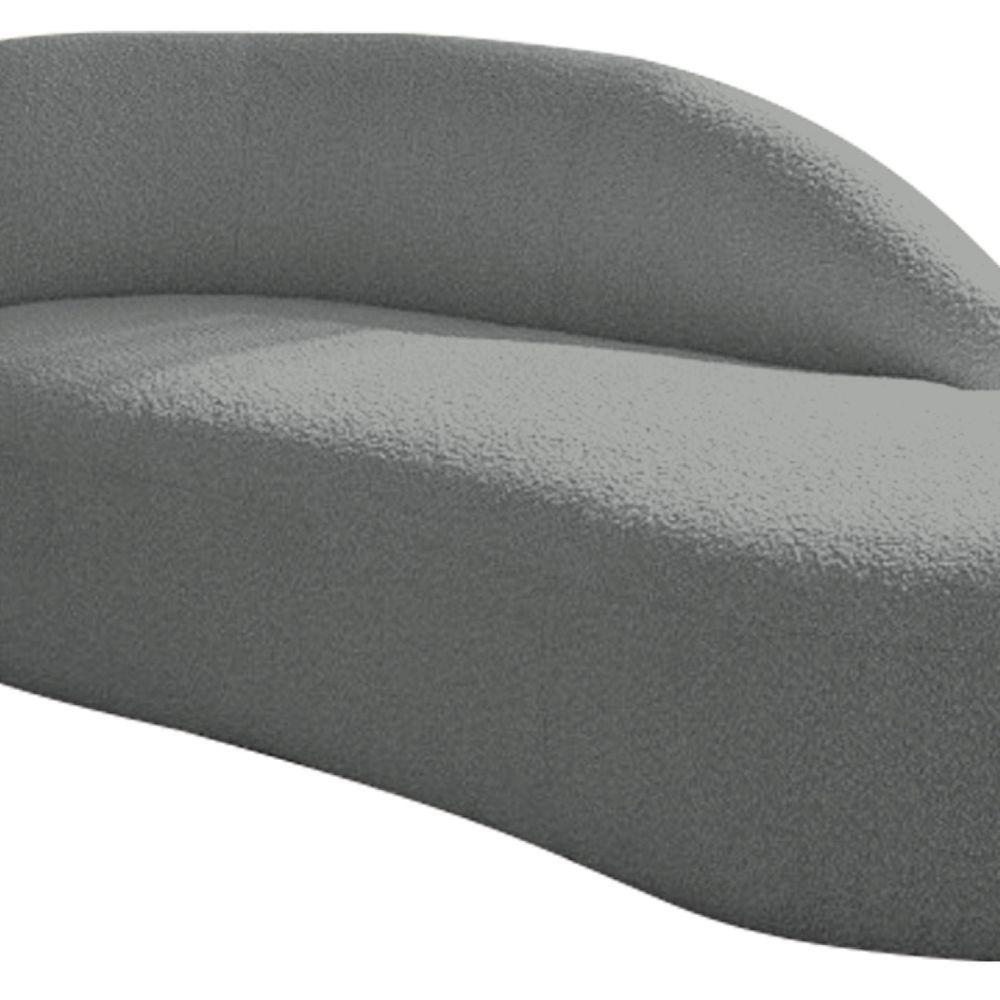 Divã Recamier Curvo Luna 160cm Lado Direito Suede - Adj Decor Cor Cinza - 7