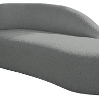 Divã Recamier Curvo Luna 160cm Lado Direito Suede - Adj Decor Cor Cinza - 7