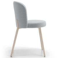 Cadeira Para Sala De Jantar Cozinha Estofada Gavi Arena L02 Bouclê Cinza - Lyam Decor - 6