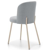 Cadeira Para Sala De Jantar Cozinha Estofada Gavi Arena L02 Bouclê Cinza - Lyam Decor - 7