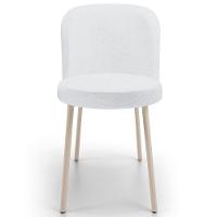 Kit 04 Cadeiras Para Sala De Jantar Cozinha Estofada Gavi Arena L02 Linho Cinza - Lyam Decor - 3