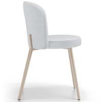 Kit 04 Cadeiras Para Sala De Jantar Cozinha Estofada Gavi Arena L02 Linho Cinza - Lyam Decor - 6