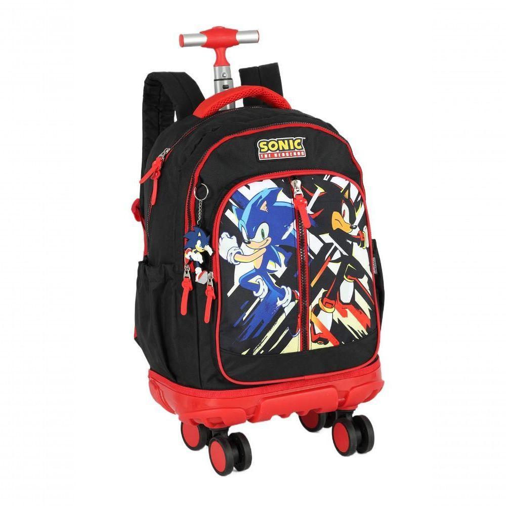 Mochila Com Rodas Sonic Preto - Unico Preto - 3