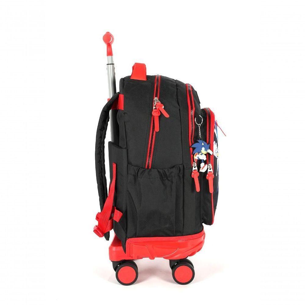 Mochila Com Rodas Sonic Preto - Unico Preto - 4