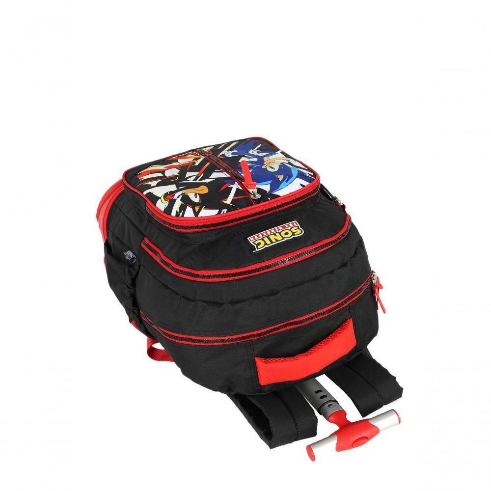 Mochila Com Rodas Sonic Preto - Unico Preto - 6