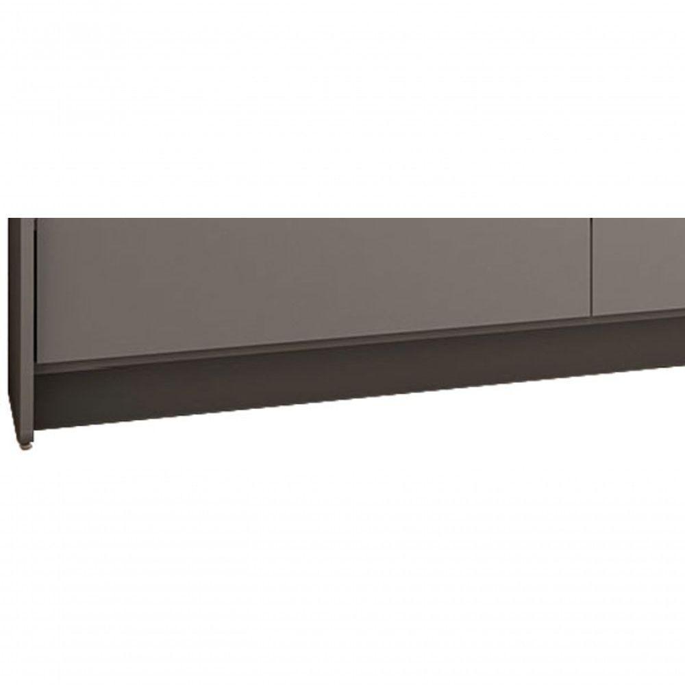 Rack Para Tv 2.2 Sublime Cinza Com Off White - Gelius Móveis - 5