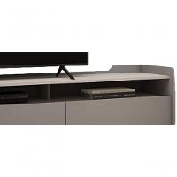 Rack Para Tv 2.2 Sublime Cinza Com Off White - Gelius Móveis - 6