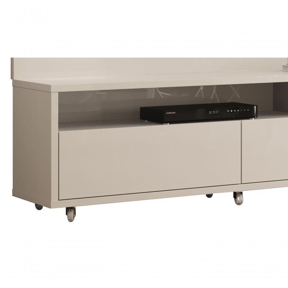 Rack Com Painel Aspen 1.8 Off White - Moveisaqui - 6