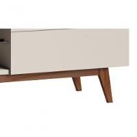 Rack Classic 2g 2.2 Off White Com Freijó - Imcal Móveis - 5