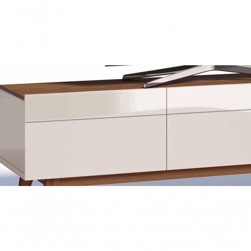 Rack Com Painel Classic 3g 1.8 Freijó Com Off White - Imcal Móveis - 7