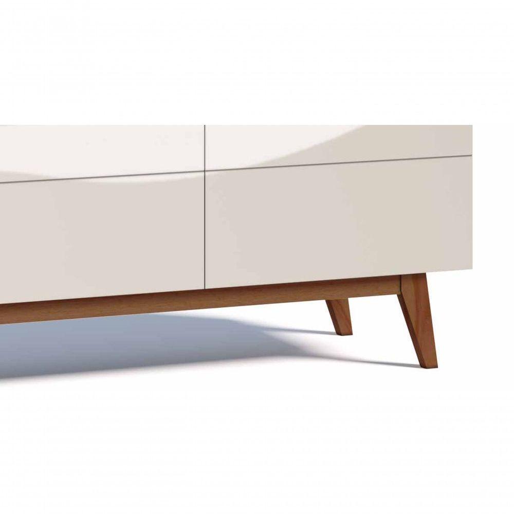 Rack Com Painel Classic 3g 1.8 Freijó Com Off White - Imcal Móveis - 8