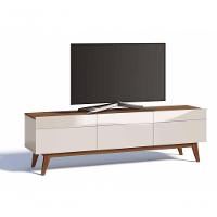 Rack Com Painel Classic 3g 1.8 Freijó Com Off White - Imcal Móveis - 6